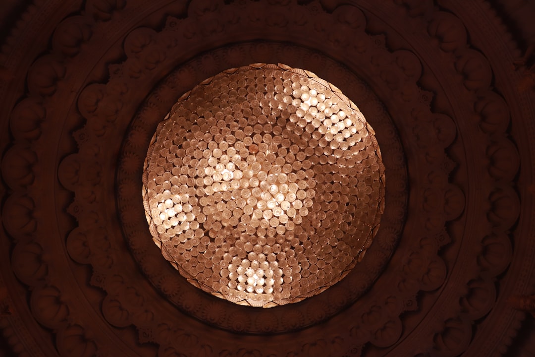 Photo geometric ceiling lamp