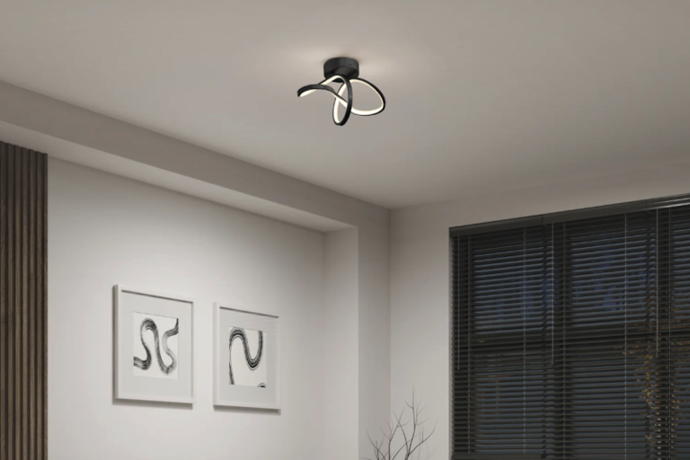 Upgrade Guest Rooms with Black Finish Flush Mount Ceiling Lights