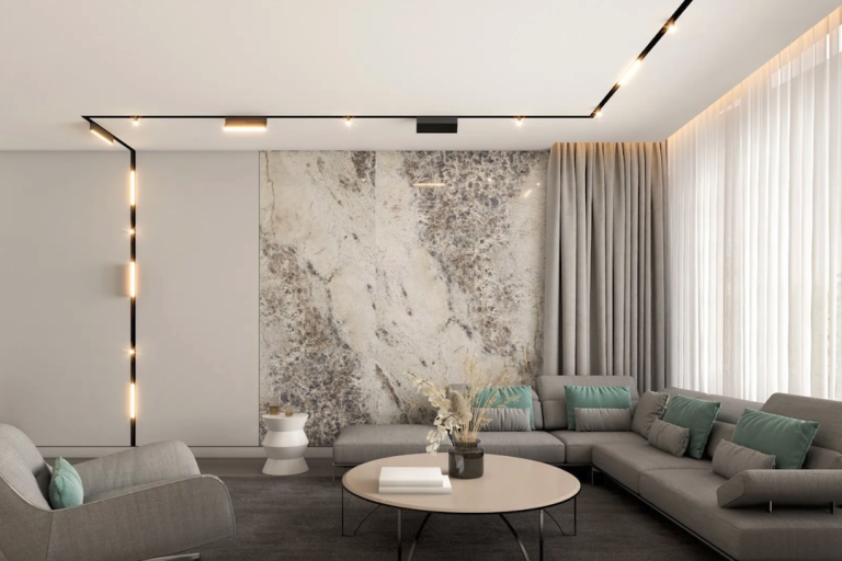 Modern Showroom Illumination: Minimalist Magnetic Track Light