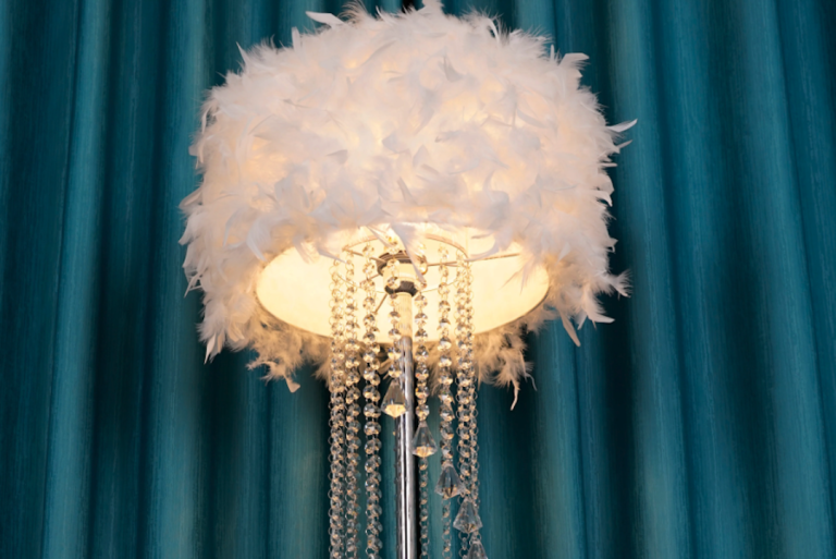 Enhance Your Bedroom with a Modern Feather Floor Lamp