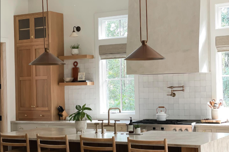 Enhance Your Breakfast Bar with a Brass Cone Pendant Light