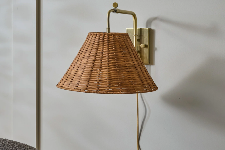 Enhance Your Patio with a Swivel Shade Brass Covered Lamp