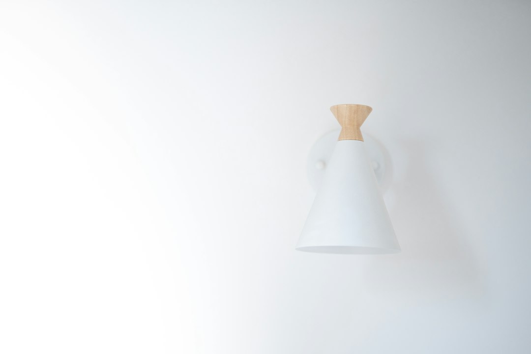 Photo color changing recycled plastic wall sconce